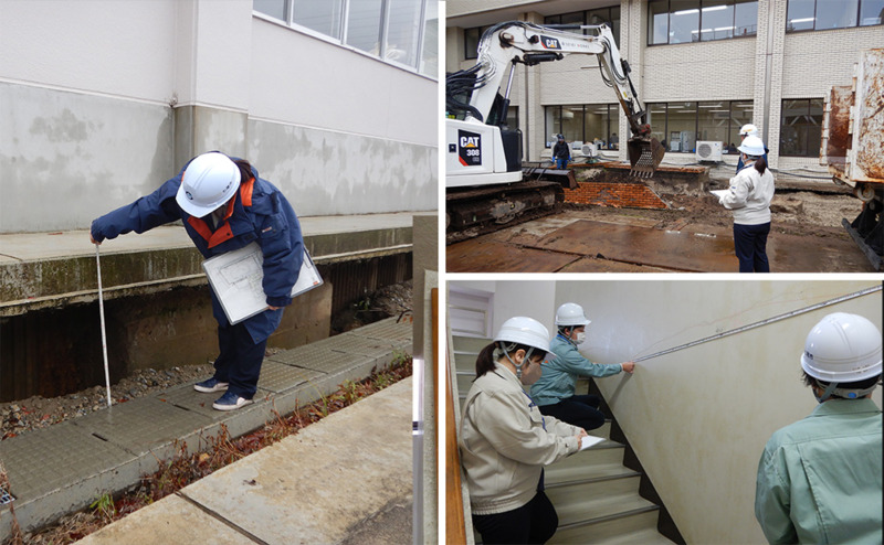 七尾市役所職員の現場での仕事風景