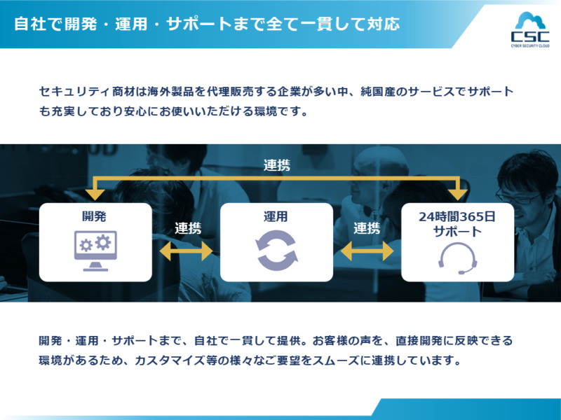 サイバーセキュリティクラウドの「開発・運用・サポート」までのサービス紹介