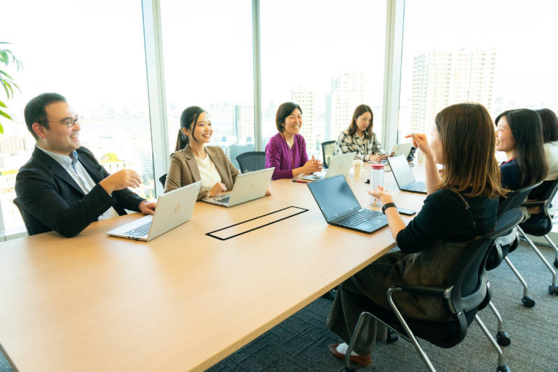 株式会社シーユーシーのミーティング風景