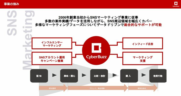 株式会社サイバー・バズが展開する事業の強み