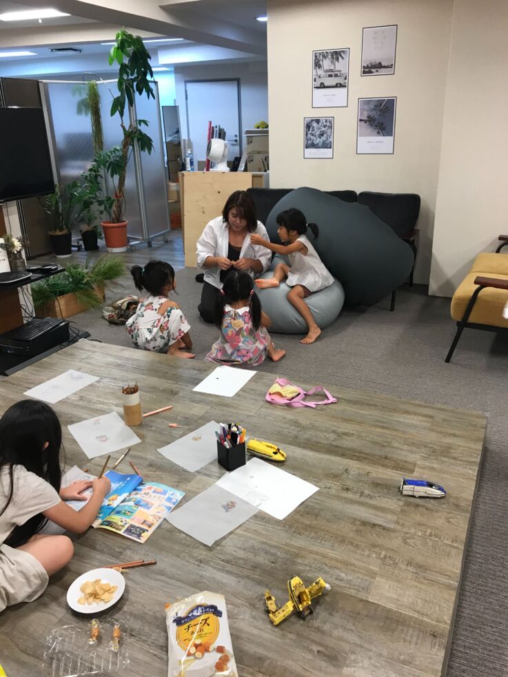 子供を連れてこみゅフェスを利用する株式会社エグゼクティブの社員