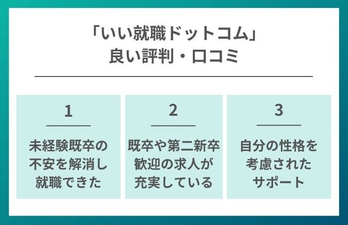 いい就職ドットコム_良い評判・口コミ