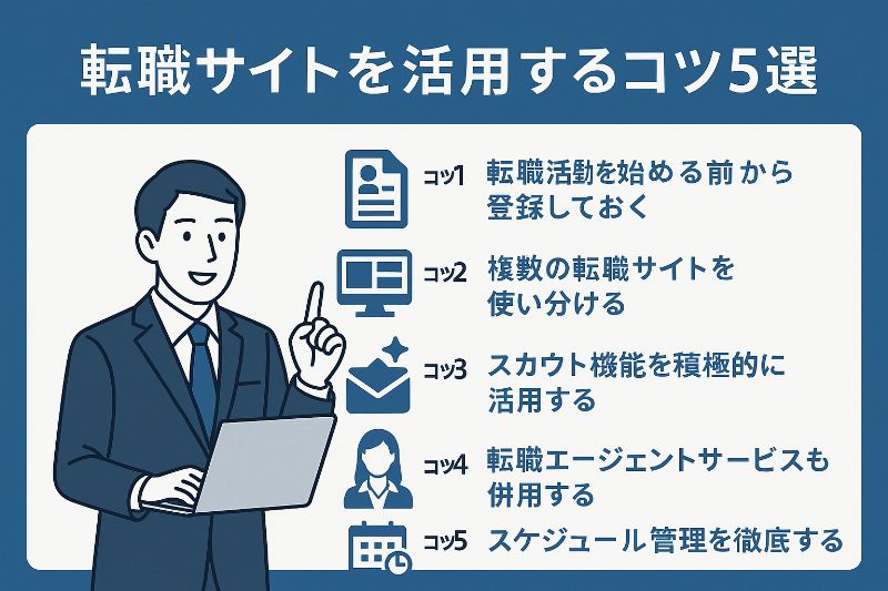 転職サイトを活用するコツ5選