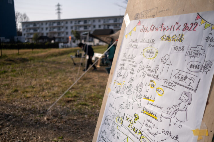 イベント会場に掲示された看板