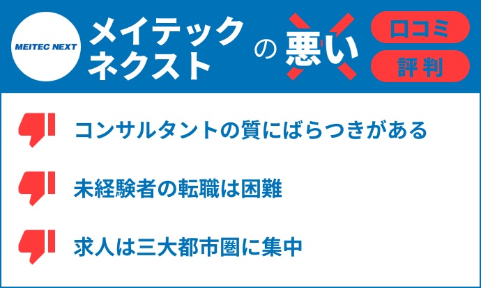 メイテックネクストはひどい？悪い評判口コミ