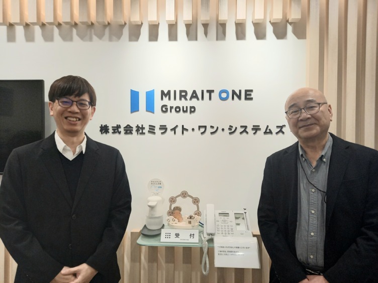 株式会社ミライト・ワン・システムズのM.Oさんと広報の古賀さん