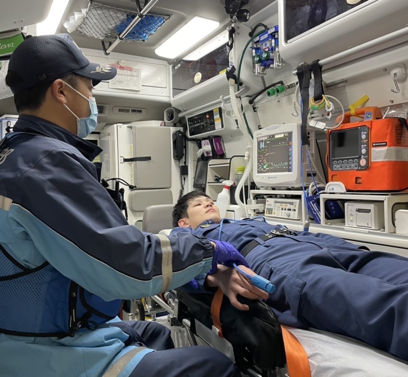 日光市消防本部の徳光さんの仕事風景