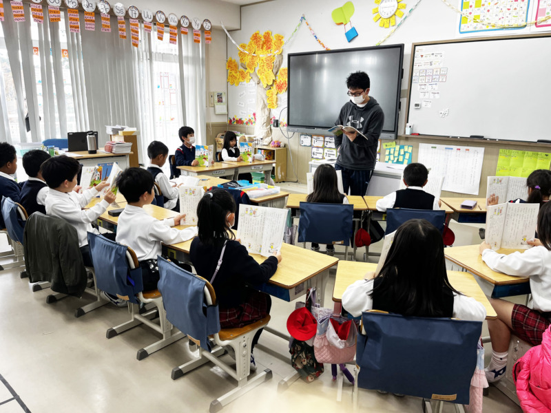 ホライゾン学園仙台小学校の授業風景（教科書学習）