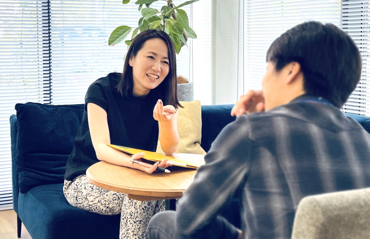 採用時に重視することを話すセリオ株式会社の辻井さん