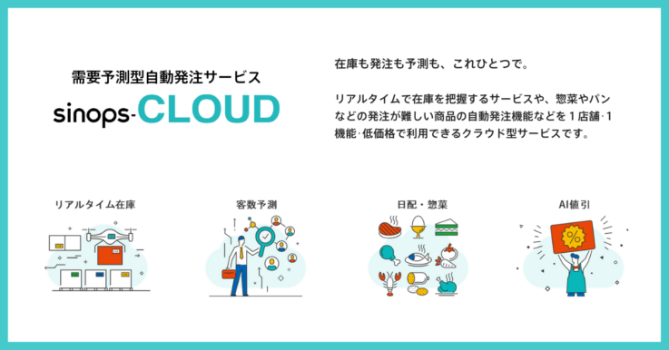 需要予測型自動発注サービスのsinops-CLOUD