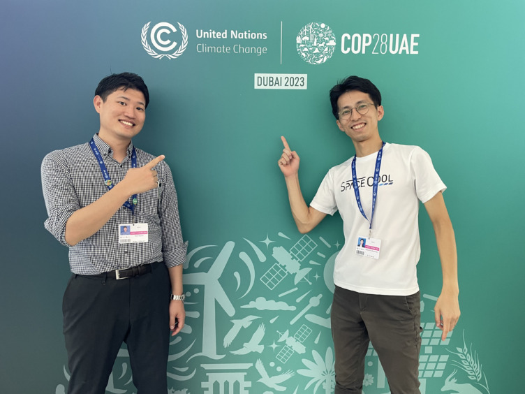 COP28に参加するSPACECOOL株式会社の社員たち