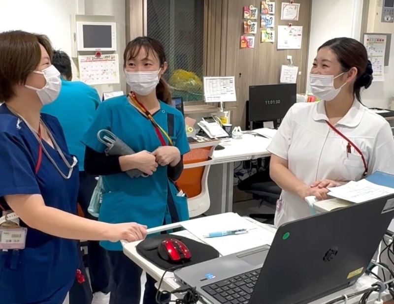 医療法人社団喜峰会 東海記念病院の看護師の勤務風景