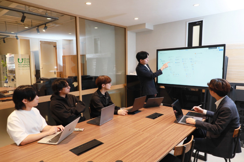 株式会社TENHOの会議風景