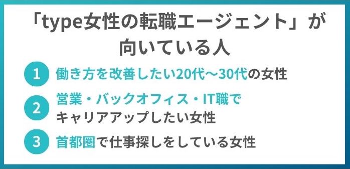 type女性の転職エージェントが向いている人