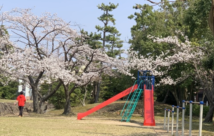 ユニークワンの本社付近にある公園